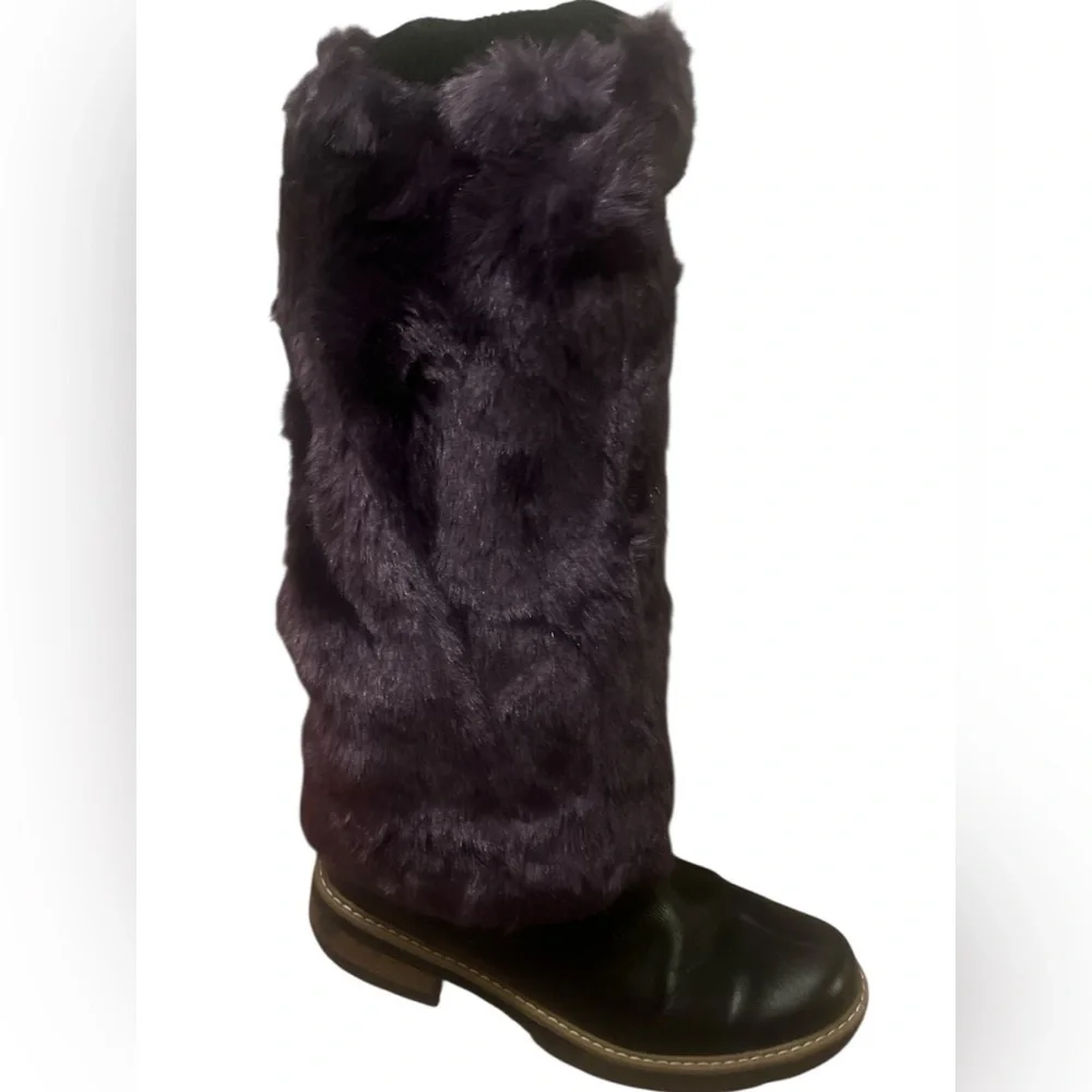 Multiple Colors Faux Fur Soft Costume Leg Warmers Boot Covers Dancewear Rave NWT - Picture 3 of 7